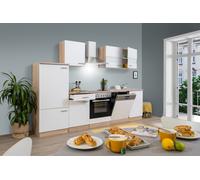 Cucina attrezzata cucinino Rovere Bianca Merle 280 CM