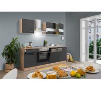 Cucina attrezzata cucinino Rovere Grau Merle 220 CM