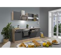 Cucina attrezzata cucinino Rovere Grigia Merle 220 CM