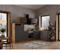 Cucina attrezzata cucinino Rovere Grigio Hilde 310 CM respekta [EEK: E]