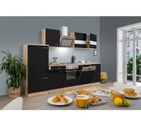 Cucina attrezzata cucinino Rovere Nera Merle 280 CM