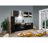 Cucina attrezzata cucinino Rovere Nero Merle 250 CM