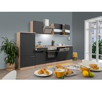 Cucina attrezzata cucinino Rovere Nero Merle 280 CM