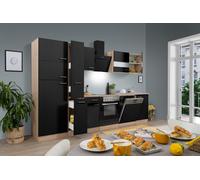 Cucina attrezzata cucinino Rovere Nero Merle 310 CM