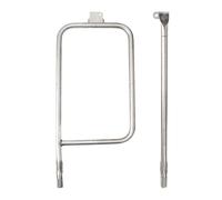 Cucina Attrezzi Bruciatore Set Tubo Argento 26.4 56.2cm 2pcs / Componenti