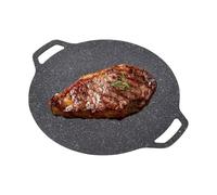Cucina BBQ Grill, cottura rotonda per arrostire - edifici rotondi per interni esterni non bastone | Attrezzature da cucina da campeggio Korean Griddle Multifunzionale per bistecca, frutti di mare,