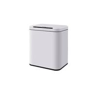 Cucina Bin Pattumiera intelligente Sensore automatico Secchio for servizi igienico-sanitari elettrici in acciaio inossidabile for uso domestico ad alto valore for soggiorno per Office(Bianco,9L)