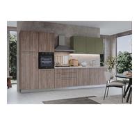 Cucina completa Iris 360 cm dx noce stelvio
