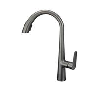 Cucina con spruzzatore a tiro Verso Il Basso, Impugnatura Singola, Arco, Finitura in Acciaio Inossidabile di Difesa Spot, Arco Alto, Rubinetto della Cucina