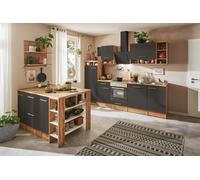 Cucina Cucina A Isola Cucina Da Incasso Rovere Grigio Hilde 280 CM Respekta