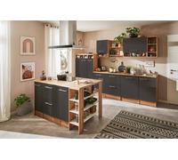 Cucina Cucina A Isola Cucina Da Incasso Rovere Grigio Hilde 310 CM Respekta