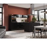 Cucina Cucina A Isola Rovere Nero Amanda 280 Cm Respekta Premium [EEK: E]