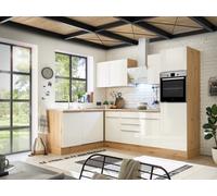 Cucina Cucina Angolare Marleen Premium 280 CM Bianco Rovere Respekta