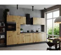 Cucina Cucina Linea Cucina Grigio Opaco Rovere Artisan Oliver 310 CM Respekta