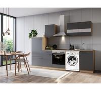 Cucina Cucina Linea Per Lavatrice Da Incasso Rovere Grigio Merle 280 CM Respekta [EEK: B]