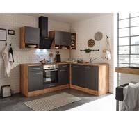 Cucina Cucina Lineare Cucina Angolare Quercia Grigia Hilde 220x172 Cm Respekta [EEK: E]