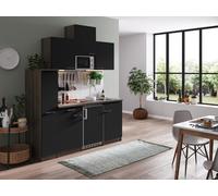 Cucina Cucina Lineare Cucina Singola Rovere York Nero Oliver 180 CM Respekta [EEK: PER]