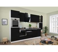 Cucina Cucina Lineare Vuota Senza Maniglie Bianco Nero Lorena 330 CM Respekta