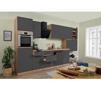 Cucina Cucina Lineare Vuota Senza Maniglie Rovere Grigio Lorena 380 CM Respekta