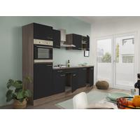 Cucina Cucina Lineare Vuoto Quercia York Nero Oliver 270 CM Respekta