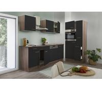 Cucina Cucina Lineare Vuoto Quercia York Nero Oliver 310 CM Respekta