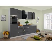 Cucina Cucina Lineare Vuoto Senza Maniglie Bianco Grigio Lorena 270 CM Respekta