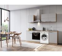 Cucina Cucina Lineare Vuoto Sotto Lavatrice Rovere Bianco Merle 220 RESPEKTA