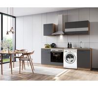 Cucina Cucina Lineare Vuoto Sotto Lavatrice Rovere Grigio Merle 220 Respekta