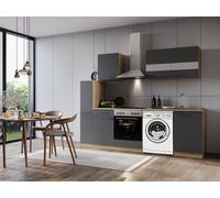 Cucina Cucina Lineare Vuoto Sotto Lavatrice Rovere Grigio Merle 250 Respekta