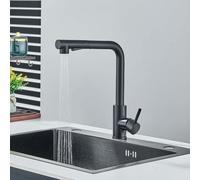 Cucina cucina rubinetto nero SUS404 rubinetto 360 rotazione doppio lavandino a vaso a colta calda mixer a foro singolo tocco, nero Beauty Comes