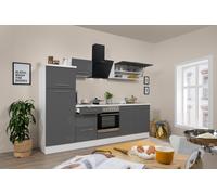 Cucina Cucinino Blocco Cucina Bianco Grigio Amanda 270 CM respekta Premium