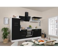 Cucina Cucinino Blocco Cucina Bianco Nero Amanda 280 CM respekta Premium