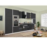 Cucina Cucinino Blocco Cucina senza Maniglie Bianco Grigio Lorena 395 CM