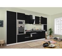 Cucina Cucinino Blocco Cucina senza Maniglie Bianco Nero Lorena 395 CM
