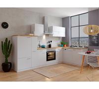 Cucina Cucinino Blocco Cucina Winkelküche Bianco Malia 310x172 CM respekta