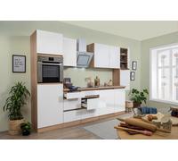 Cucina Cucinino Blocco senza Maniglie Rovere Bianco Lorena 330 CM respekta