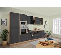 Cucina Cucinino Blocco senza Maniglie Rovere Grigio Lorena 345 CM respekta