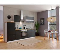 Cucina Cucinino Blocco Vuoto Cucina Incasso Bianco Nero Malia 270 CM