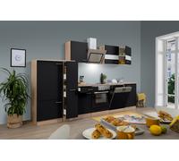 Cucina Cucinino Blocco Vuoto Cucina Incasso Rovere Nero Merle 310 CM