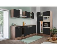 Cucina Cucinino Blocco Vuoto Rovere York Nero Oliver 340 CM respekta