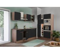 Cucina Cucinino Blocco Vuoto Rovere York Nero Oliver 370 CM