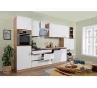 Cucina Cucinino Blocco Vuoto senza Maniglie Rovere Bianco Lorena 380 CM