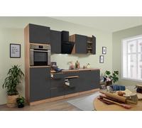 Cucina Cucinino Blocco Vuoto senza Maniglie Rovere Grigio Lorena 280 CM respekta