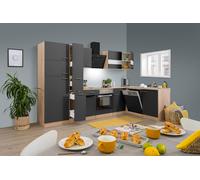 Cucina Cucinino Blocco Vuoto Winkelküche Rovere Grigio Merle 310x172 CM respekta