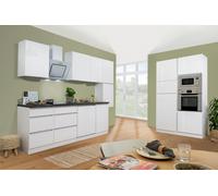 Cucina Cucinino Cucina senza Maniglie Bianco Lorena 395 CM