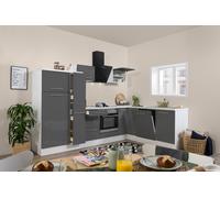Cucina Cucinino Winkelküche Bianco Grigio Amanda 290 X 200 CM respekta Premium