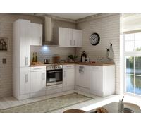 Cucina Cucinino Winkelküche Campagna Larice Bianco Anton 250 X 172 CM respekta [EEK: E]