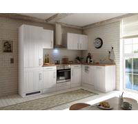 Cucina Cucinino Winkelküche Campagna Larice Bianco Anton 280 X 172 CM respekta [EEK: E]