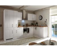 Cucina Cucinino Winkelküche Campagna Larice Bianco Anton 310 X 172 CM respekta [EEK: E]