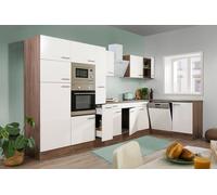 Cucina Cucinino Winkelküche Rovere York Bianco Oliver 370 X 172 CM respekta [EEK: B]